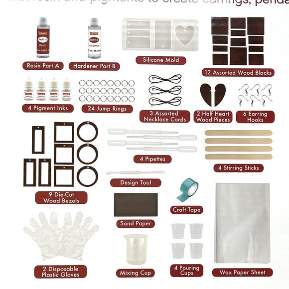 Wood and Resin Jewelry Kit - Picture 5 of 5